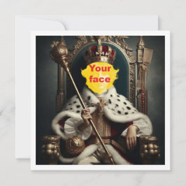 Gör mitt barn till kung, pojkkonung på tronen kort