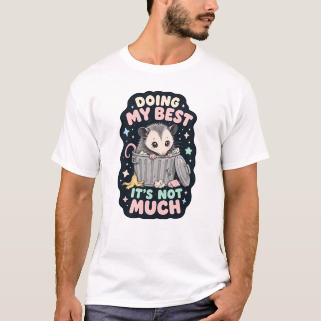 Gör mitt bästa pungräddare-humor t shirt (Framsida)
