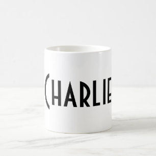Gör mitt egna namnge för monogrammärkning för kaffemugg