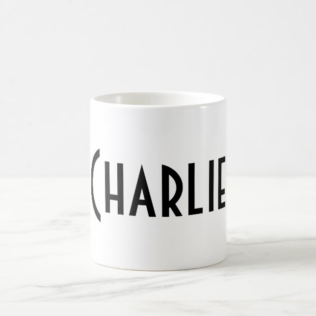 Gör mitt egna namnge för monogrammärkning för kaffemugg (Center)