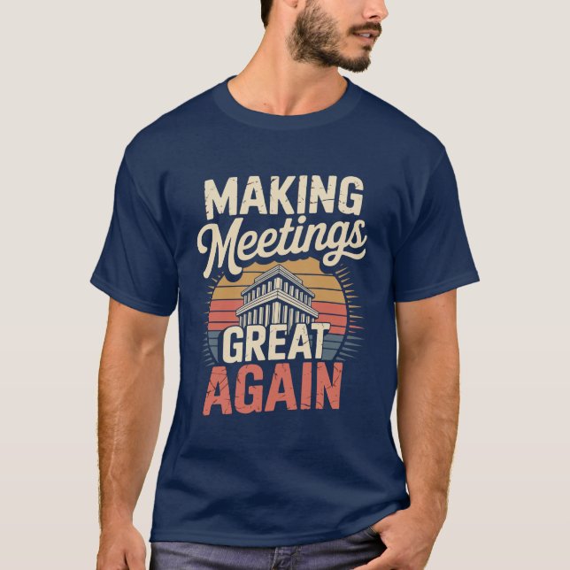Gör möten bra igen illustrationsdesign  t shirt (Framsida)