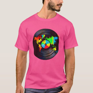 Gör Music Not Krig Music Älskare Vinyl Record-pojk T Shirt