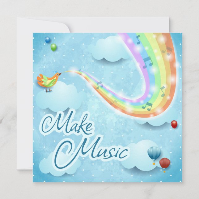 Gör musik inbjudningar (Framsida)