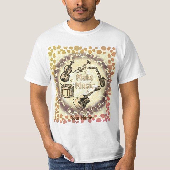 Gör musik t shirt (Framsida)