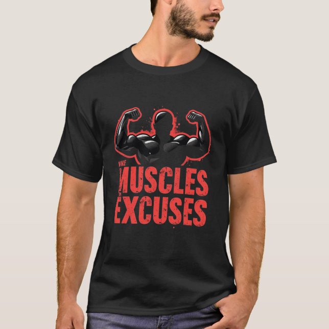 Gör musklerna osynliga t shirt (Framsida)