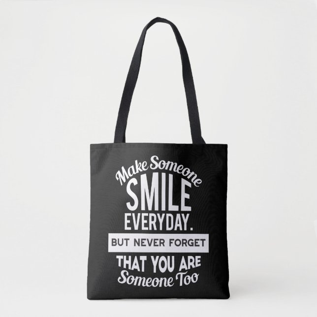 Gör någon till en sjö varje dag tygkasse (Framsida)