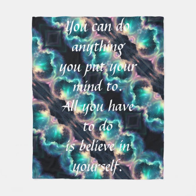 Gör något Fleece Blanket (Framsidan)