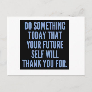 Gör något i dag vykort