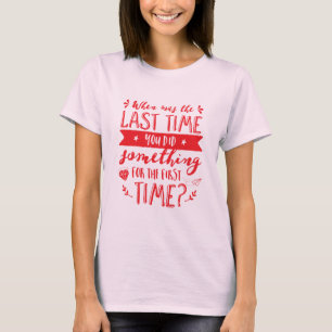 Gör något Life Quote Hand Lettering T-shirt