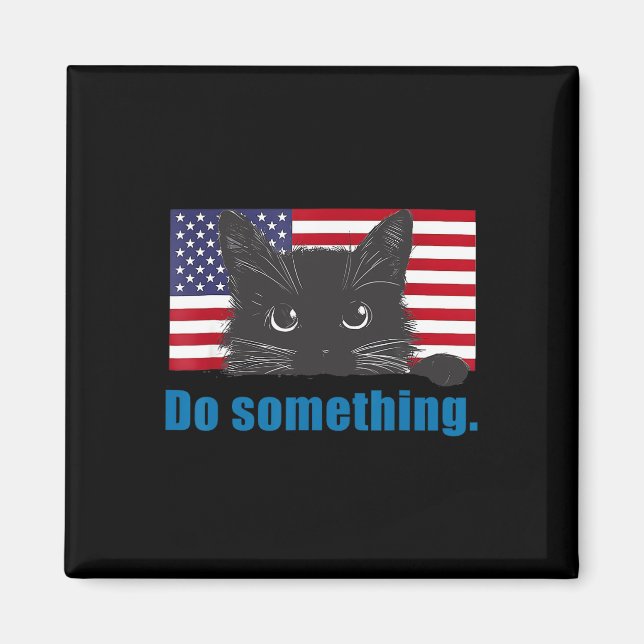 Gör något Michelle Obama Magnet (Framsidan)