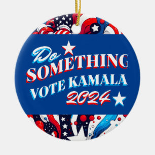 Gör något   Omröstning: Kamala 2024 Julgransprydnad Keramik