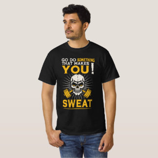 Gör något som gör dig svettig - Skull Gym M T Shirt