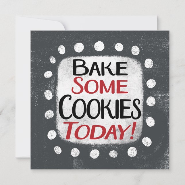 Gör några cookies idag-hälsningskort kort (Framsida)
