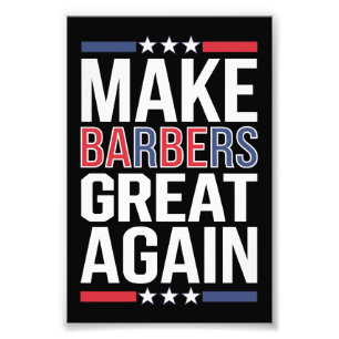 Gör nya Underbara barber för trumman 2024 Fototryck