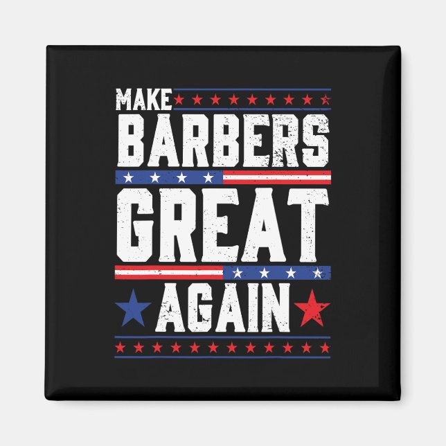 Gör nya Underbara barber för trumman 2024 Magnet (Framsidan)