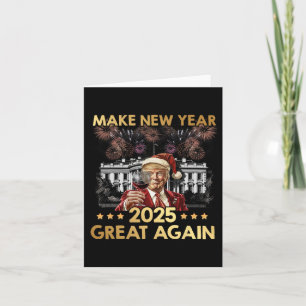 Gör nyår 2025 stort igen rolig Trump vin ny Kort