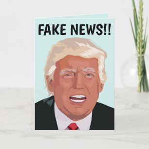 GÖR NYHETER! DONALD TRUMP FUNNY FÖDELSEDAGSKORT KORT