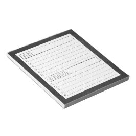 Gör och delegera Anteckningsblock