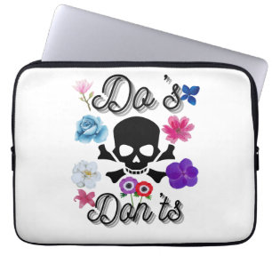Gör och gör det inte laptop fodral