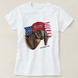 Gör om Amerika GOAT igen, Nubian Kid Goat T Shirt