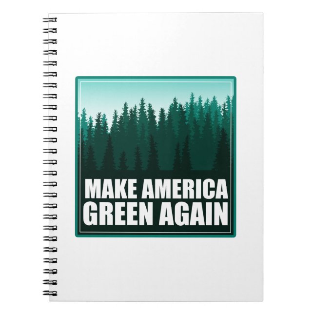 Gör om Amerika-Grönten Anteckningsbok (Framsidan)