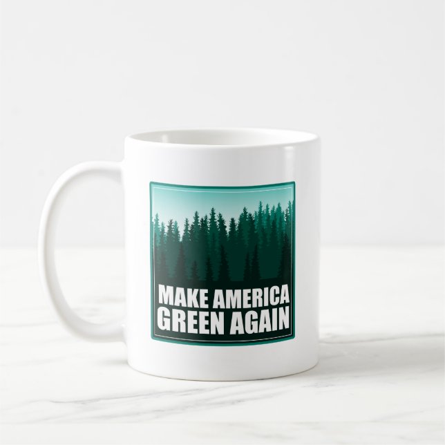 Gör om Amerika-Grönten Kaffemugg (Vänster)