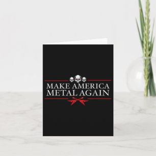 Gör om Amerika Metall till Trump Sten Heavy Music Kort
