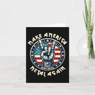 Gör om Amerika Metall till Trump Sten Heavy Music Kort