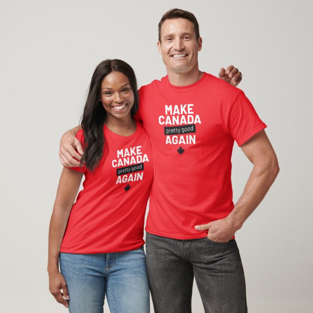 Gör om Kanadas Söt Bra - rolig slogan röd T Shirt (Unisex)