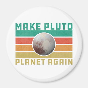 Gör om Pluto Planet till Retro Space-astronomi Magnet
