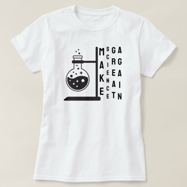 Gör om vetenskapen t shirt (Design framsida)