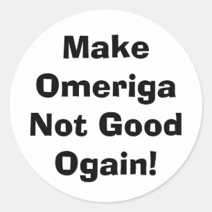 Gör Omeriga Not Bra drumpf Hankamer Artjunkhaus Runt Klistermärke