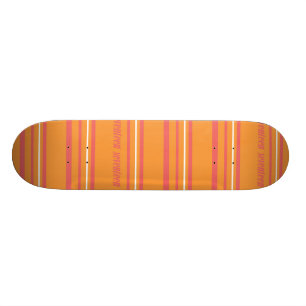 Gör orange randar tunnare skateboard bräda 19,5 cm