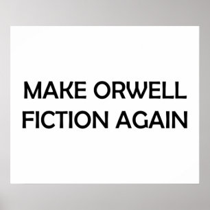 Gör Orwell-utmärkelsen till 1984 års politiska utf Poster