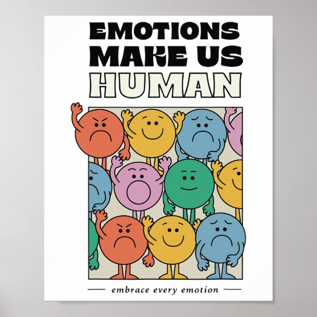 Gör oss till Mental Health Positive Quote för mäns Poster (Framsidan)