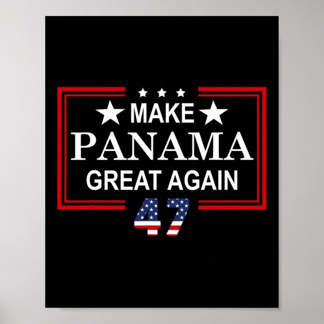 Gör Panama Stort Igen Flagga Poster (Framsidan)