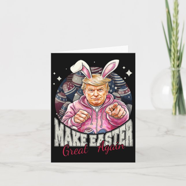 Gör Påsk Underbar igen, lustigt Trump Bunny Vår H Kort (Framsida)