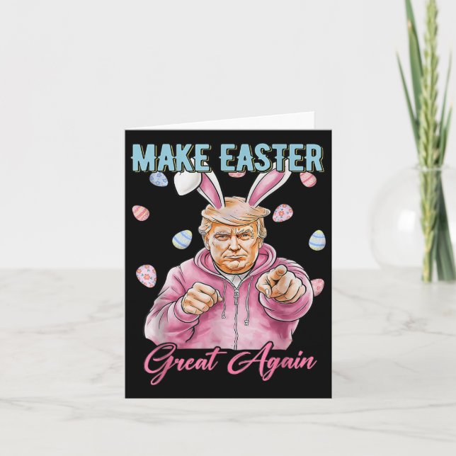 Gör Påsk Underbar igen, lustigt Trump Bunny Vår H Kort (Framsida)