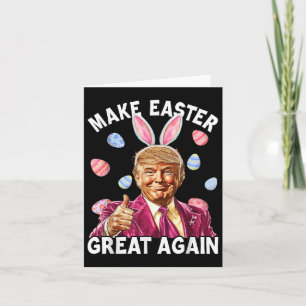 Gör Påsk Underbar igen, lustigt Trump Bunny Vår Kort