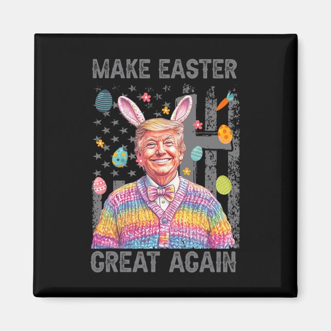 Gör påsken stor igen rolig Trump president öst Magnet (Framsidan)