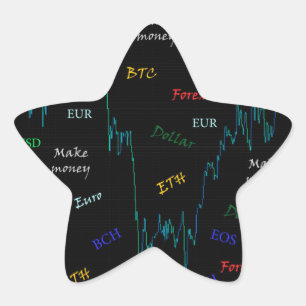 Gör pengar på Forex Stjärnformat Klistermärke