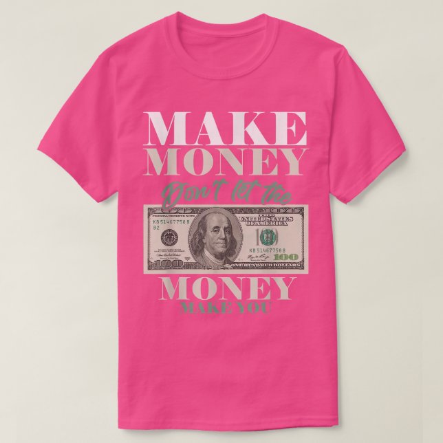 Gör pengar till dollar Pengarar Millionaire Crypto T Shirt (Design framsida)