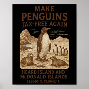 Gör penguin skattefri igen - Resistera Penguins Ag Poster