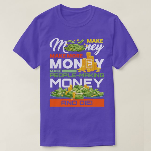 Gör penningmarknadsaktörens penningdiagram till di t shirt (Design framsida)