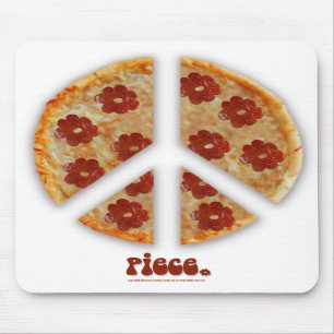 "Gör Pizza, inte krig" Mousepad Musmatta