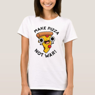 Gör Pizza Not Krig till Lund Pun T Shirt