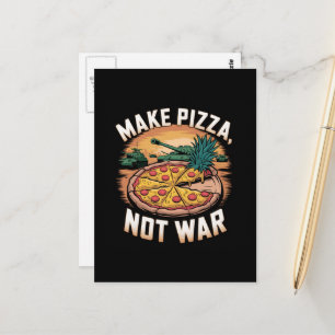 Gör Pizza till inte Krig Vykort