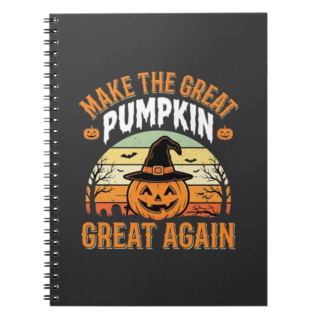 Gör Pumpan Stor Igen Halloween-design_1 Anteckningsbok (Framsidan)