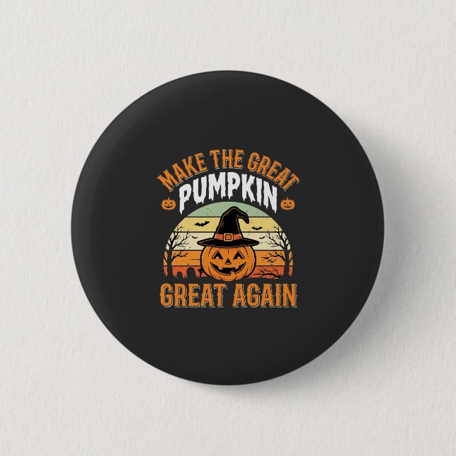 Gör Pumpan Stor Igen Halloween-design_1 Knapp (Framsida)