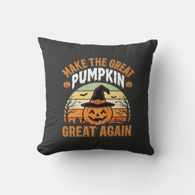 Gör Pumpan Stor Igen Halloween-design_1 Kudde (Framsida)